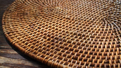 wooden waive mat